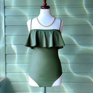 Ruffled Sage One-Piece